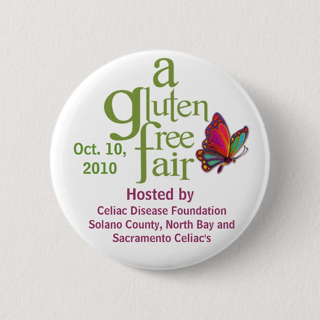A Gluten Free Fair - Button (Front)