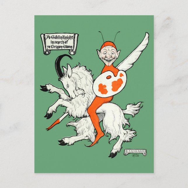 A Goblin Knight Postcard (Front)