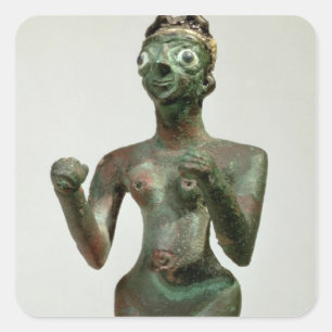 A Goddess of Mari, Early Dynastic Period, c.25th-2 Square Sticker