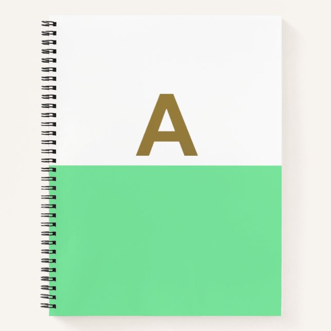 A Gold Initial Notebook (Front)