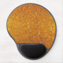 A Gold Klimt Inspired Mouse Pad