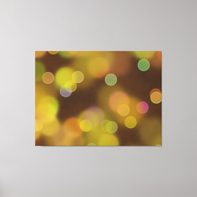 A Golden Christmas Pattern on  Fawn Brown Canvas Print (Front)