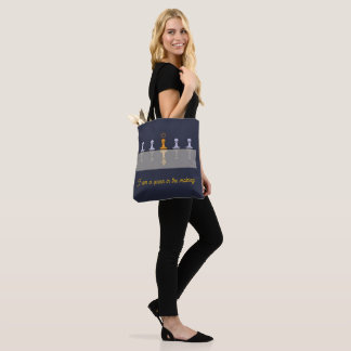 A golden pawn destined to be queen  tote bag