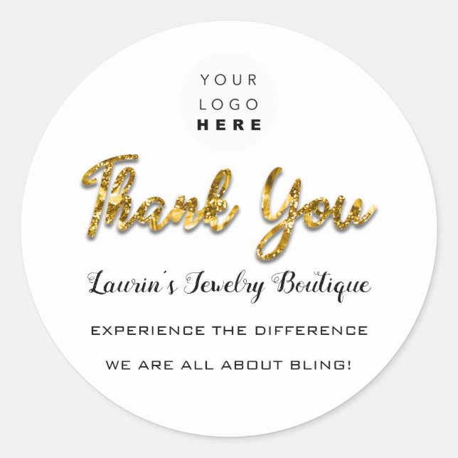 A Golden Token of Gratitude: The Sticker That Says (Front)