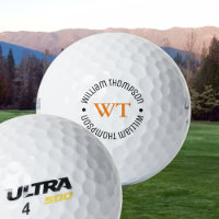 a Golf Ball with Name (circle monogram)