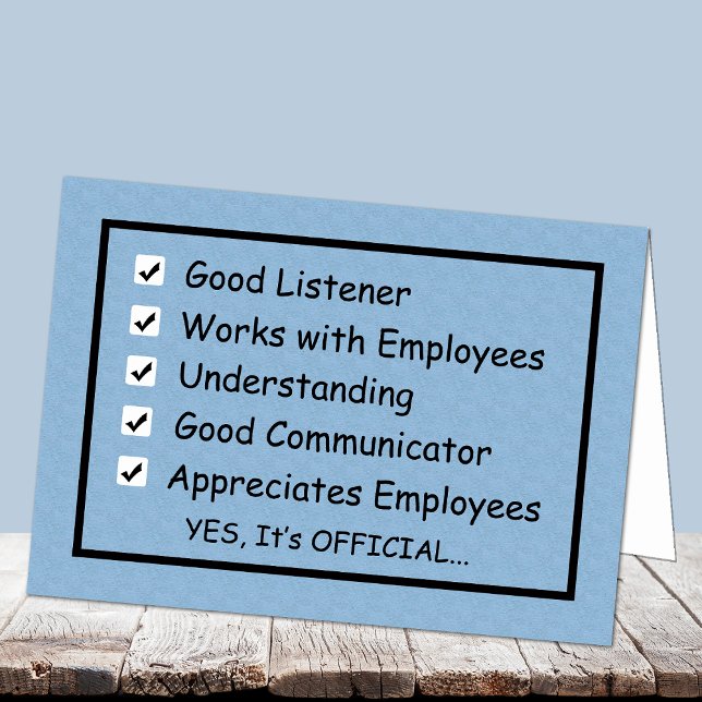 A Good Boss Boss's Day Card (Creator Uploaded)