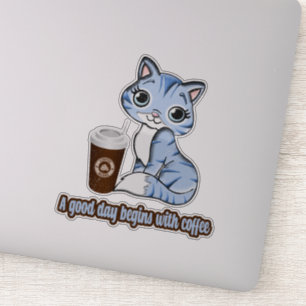 A Good Day Begins With Coffee Cats And Coffee