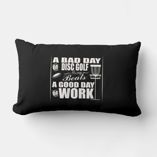 A Good Day Start With Disc Golf Lumbar Cushion (Front)