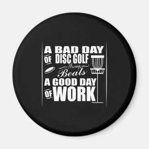 A Good Day Start With Disc Golf Magnet