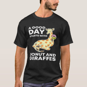 A Good Day Starts With Doughnut Giraffe T-Shirt