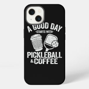 A Good Day Starts With Pickleball Coffee Funny Pic iPhone 13 Case