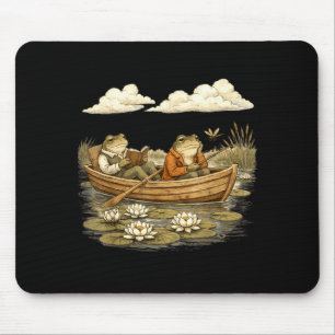A good day to read a book funny frog toad book mouse pad