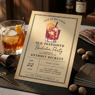 A Good Old Fashioned Bachelor Party Invitation