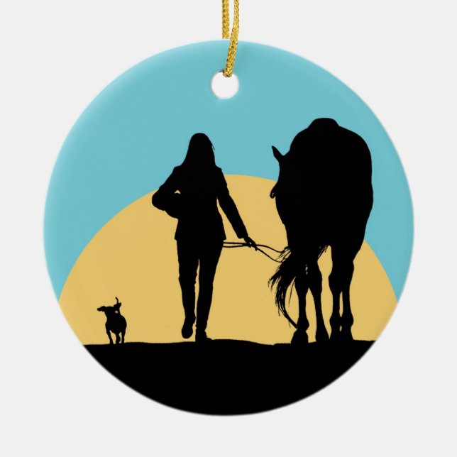 A Good Ride Ceramic Tree Decoration (Front)