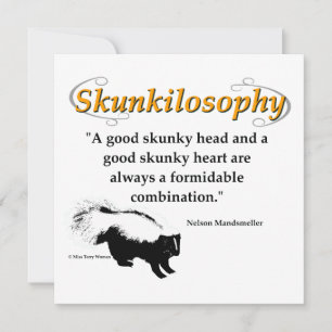 A good skunky head and a good skunky heart card