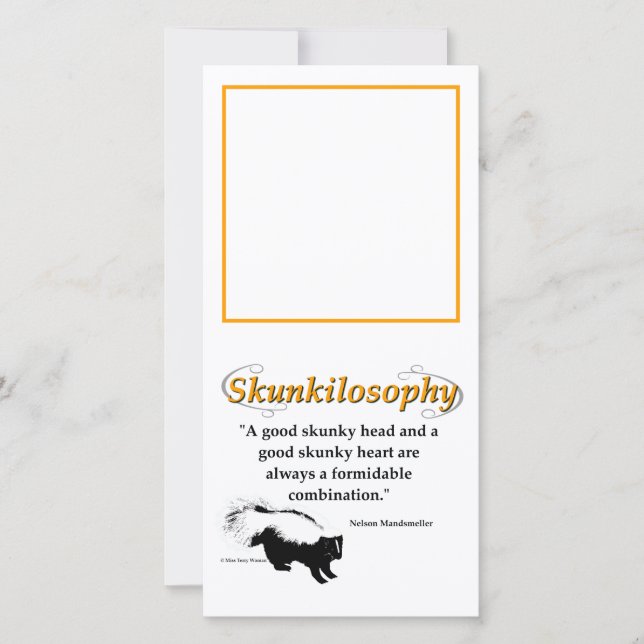 A good skunky head and a good skunky heart card (Front)