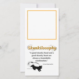 A good skunky head and a good skunky heart card