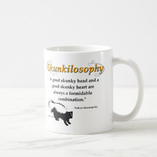 A good skunky head and a good skunky heart coffee mug