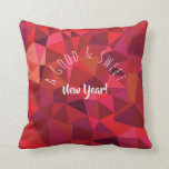A Good & Sweet New Year! Holiday Pomegranates Cushion<br><div class="desc">Happy Rosh Hashanah Jewish New Year Holiday Pomegranates Watercolor Illustration. Shana Tova! Hebrew Wishes text. "A Good & Sweet New Year!" Calligraphy Text, Pomegranates Geometric Abstract Pattern Watercolor Illustration Modern, Autumn Holiday Festival, Birthday, Sukkot. L'Shanah Tovah Judaica. Hand Drawn Watercolor. Home > Home Décor > Pillows & Poufs > Throw...</div>