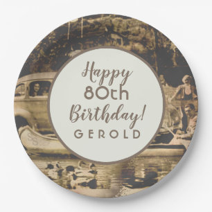 A Good Vintage 80 Years Paper Plate