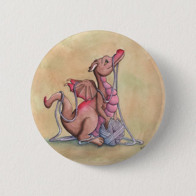 A Good Yarn 6 Cm Round Badge (Front)