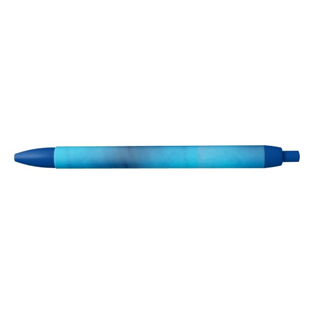 A Gorgeous Blue Pen with Swirling Designs (Front)