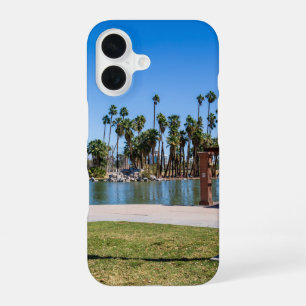 a gorgeous landscape at Encanto Park with a lake iPhone 16 Case