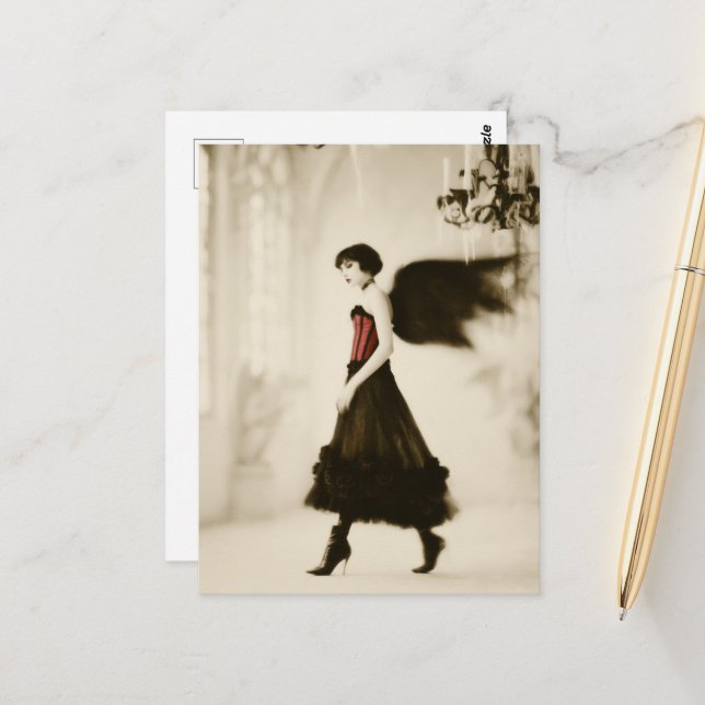 A gothic angel postcard (Front/Back In Situ)