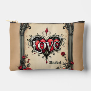 A gothic romance. An ornate, gothic-style Accessory Pouch