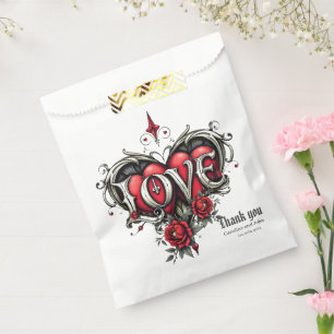 A gothic romance. An ornate, gothic-style Favour Bags