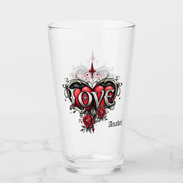 A gothic romance. An ornate, gothic-style  Glass (Front)