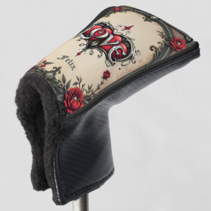 A gothic romance. An ornate, gothic-style  Golf Head Cover