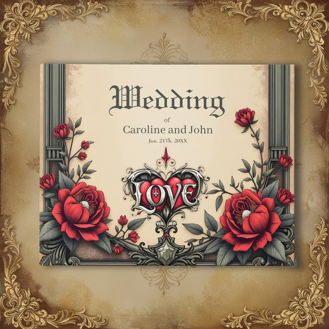 A gothic romance. An ornate, gothic-style Guest Book (Creator Uploaded)