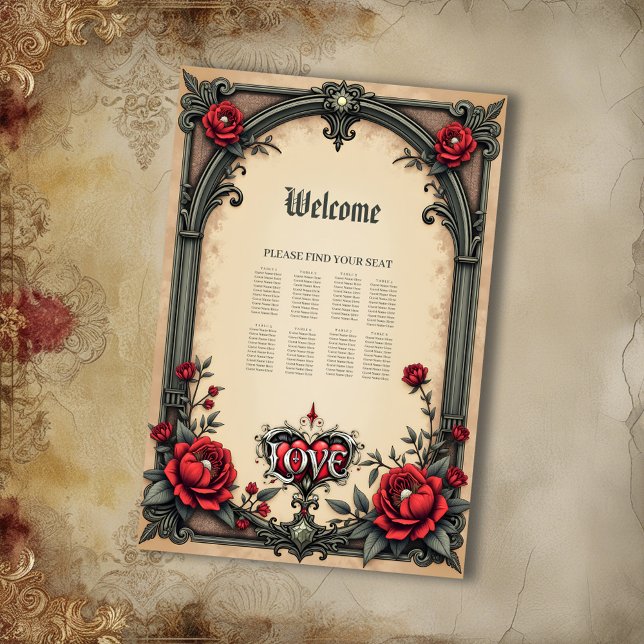 A gothic romance. An ornate, gothic-style Poster (Creator Uploaded)