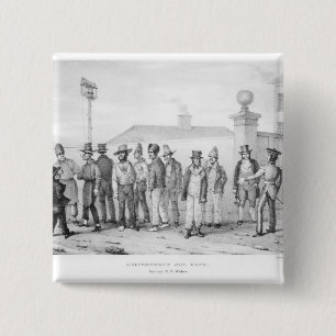 A Government Jail Gang 15 Cm Square Badge