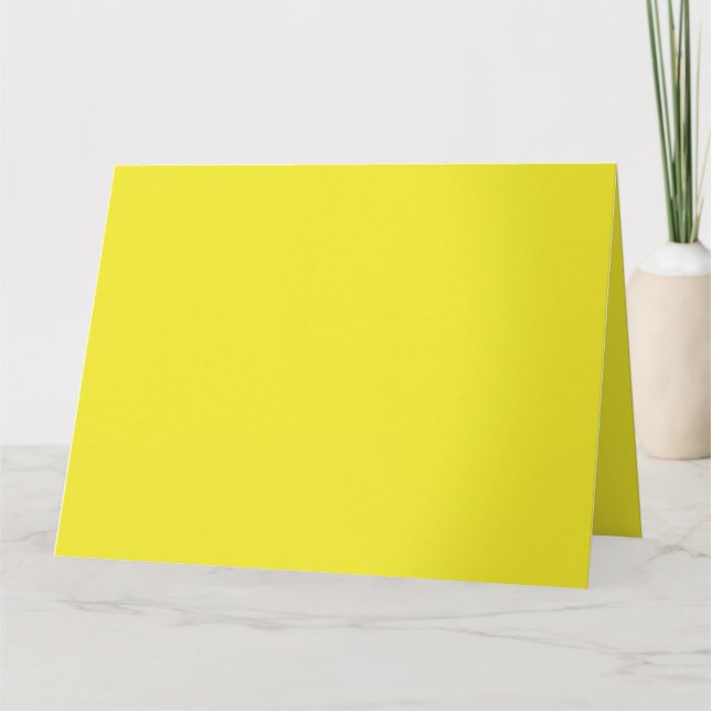A gradient blending from yellow to orange, creatin card (Front)