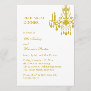 A Grand Ballroom Rehearsal Dinner Invitation