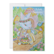 A GRANDDAUGHTER'S PERSONALIZED EASTER CARD