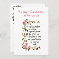 A Grandmother is Special Person Floral text