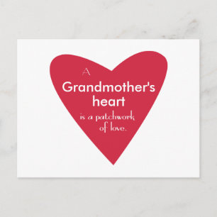 A Grandmother's Heart Postcard