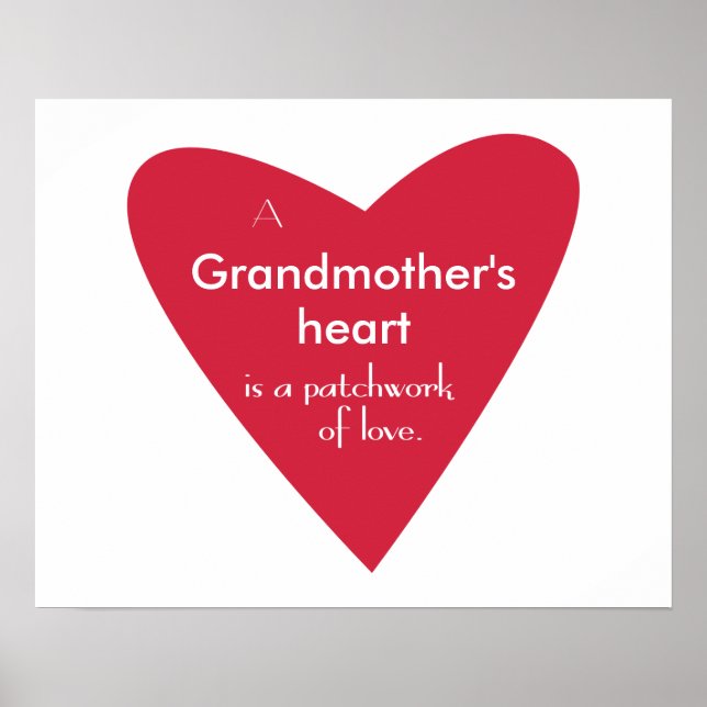 A Grandmother's Heart Poster (Front)