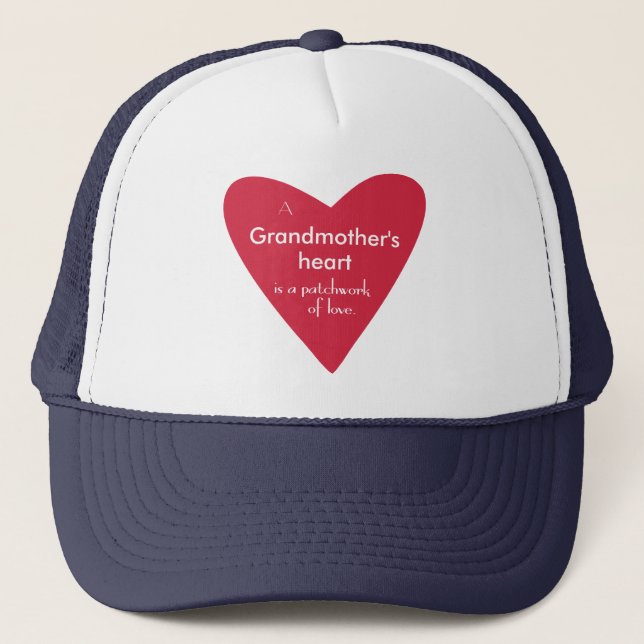 A Grandmother's Heart Trucker Hat (Front)