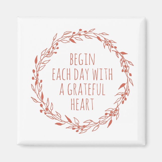 A Grateful Heart Magnet (Front)