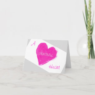 A Grateful Heart Thank You Note Card