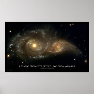 A Grazing Encounter Between Two Spiral Galaxies Poster