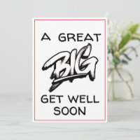 A Great Big Get Well Soon Black Typography Illness