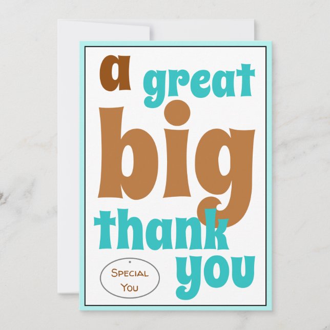 A Great Big Thank You Special You Casual Office (Front)
