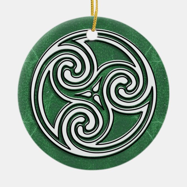 A great Celtic or Irish Holiday Photo Ornament (Front)
