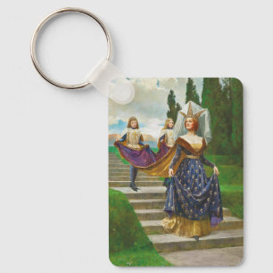 A Great Lady, c. 1910 by John Collier Key Ring