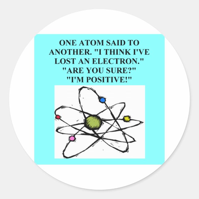 A Great Physics Design Classic Round Sticker (Front)